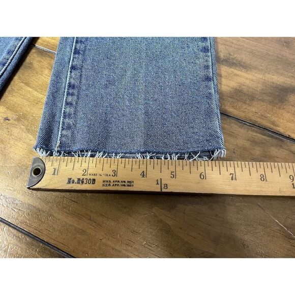 Sam Edelman Jeans The Kitten Straight Mid Rise Ankle Raw Hem Size 10/30 NWT - Picture 10 of 11